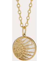 Syna - Mother Of Pearl Cosmic Sun Pendant - Lyst