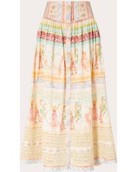 Hayley Menzies - Hayley Zies Lace-insert Gathered Maxi Skirt - Lyst