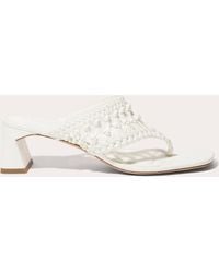 Jonathan Simkhai - Alia Woven Leather Block-Heel Sandal - Lyst