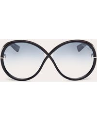 Tom Ford - Shiny Edie 2 Round Sunglasses - Lyst
