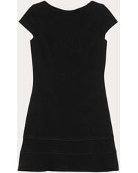 Theory - Admiral Crepe Seamed A-Line Mini Dress - Lyst