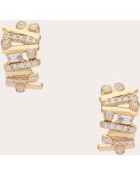 Preeti Sandhu - Diamond & 14K Ethereal Dream Huggie Earrings - Lyst