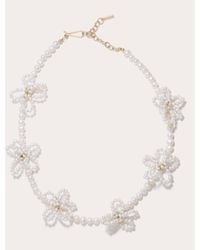 Completedworks - Freshwater Pearl Flower Necklace - Lyst