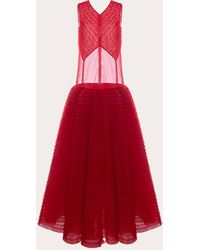 Huishan Zhang - Valentine Embroide Tulle Gown Polyester - Lyst