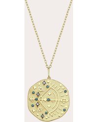 Charms Company - Turquoise Sagittarius Zodiac Pendant Necklace - Lyst