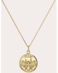 Zoe Lev - Diamond & 14k Queen Bee Medallion Pendant Necklace - Lyst
