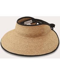 Helen Kaminski - Mita Braided Raffia Visor - Lyst