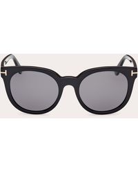 Tom Ford - Shiny Moira Polarized Round Sunglasses - Lyst