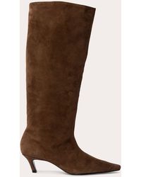 Black Suede Studio - Stass 50 Suede Knee High Boot - Lyst