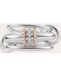 Spinelli Kilcollin - Gemini Pavé Diamond Tri-tone Linked Ring - Lyst