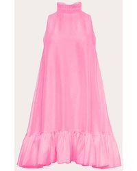 Azeeza - Alcott Raw Silk Mini Dress - Lyst