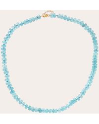 JIA JIA - Oracle Aquamarine Crystal Necklace - Lyst
