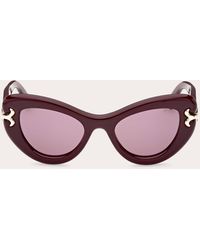Emilio Pucci - Dark Purple & Pink Cat-eye Sunglasses - Lyst