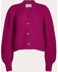 Eleven Six - Sara Alpaca Wool Rib Knit Cardigan - Lyst