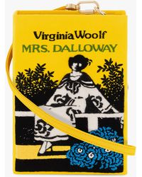 Olympia Le-Tan Mrs. Dalloway Book Clutch Strapped - Yellow