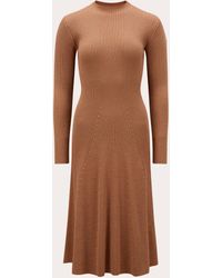 Moncler - Knit Wool Midi Dress - Lyst
