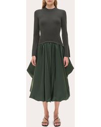 smocked midi dress blue Alyxa Smocked Midi Dress