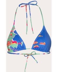 Verde Limon - Moa Triangle Bikini Top Polyester - Lyst