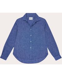 With Nothing Underneath - The Classic Linen Button-Up Shirt - Lyst