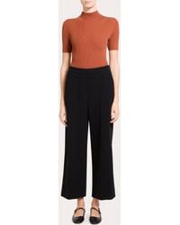 Theory - Classic Crepe Cropped Pull-On Pants - Lyst