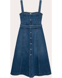 Jonathan Simkhai - Alba Denim Bustier Midi Dress - Lyst