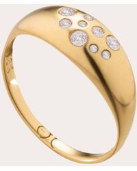 Elizabeth Moore - Diamond & 18K Fairy Dust Dome Ring - Lyst