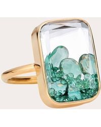 Moritz Glik - Ten Fourteen Emerald Rose-cut Ring 18k Gold - Lyst
