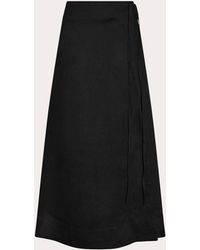 Asceno - Amalfi Linen Wrap Skirt - Lyst