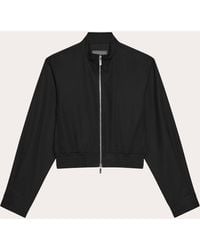 Helmut Lang - Wool Gabardine Wardrobe Bomber Jacket - Lyst