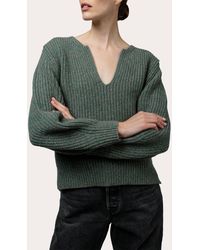 Santicler - Kaya Notched Cashmere Sweater - Lyst