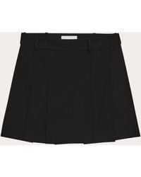 Helmut Lang - Wool Gabardine Wardrobe Pleated Mini Skirt - Lyst