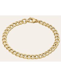 Zoe Lev - 14K Large Curb Link Chain Bracelet - Lyst