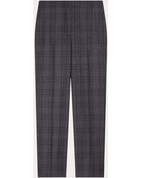 Theory - Plaid Sleek Flannel Marcee Stovepipe Pants - Lyst