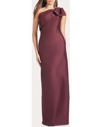 Sachin & Babi - Olivia Crystal-Embellished Bow-Detail Stretch-Mikado Gown - Lyst