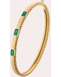 Elizabeth Moore - Emerald & 18K Infinity Bangle - Lyst