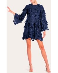 mestiza - Women's Flora 3d Lace Mini Dress - Lyst