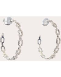Armenta - Sterling 14K Diamond Hoop Earrings - Lyst