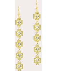 Armenta - Diamond & 18K Cross Crivelli Drop Earrings - Lyst