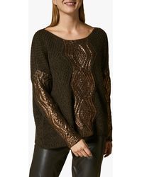 MARINA RINALDI Women's Black Adibire Layered Sweater Sz Medium $465 NWT 