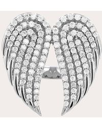 Sheryl Lowe - Diamond Angel Wing Ring - Lyst