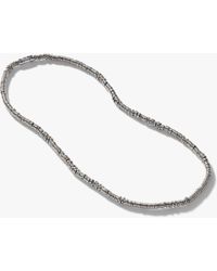 John Hardy Classic Chain Heishi Silver Necklace - Metallic