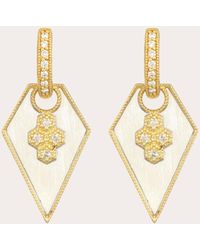 Jude Frances - Provence Mixed Metal Shield Earring Charms - Lyst