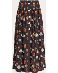 Hayley Menzies - Hayley Zies Embroidered Gathered Maxi Skirt - Lyst