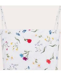 Azeeza - Walton Floral Cotton Poplin Crop Top - Lyst
