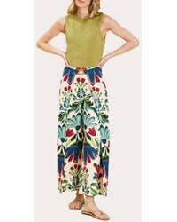 mestiza - Chloe Floral Buckle Wrap Pants Cotton - Lyst