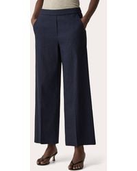 Theory - Good Linen Classic Straight Pull-On Pants - Lyst
