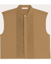Helmut Lang - Sleeveless Tuxedo Shirt - Lyst