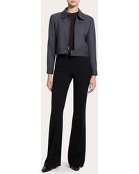 Theory - Harrington Flannel Cropped Jacket - Lyst