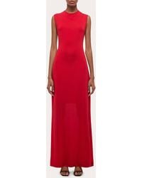 Helmut Lang - Jersey Knotted Halter Maxi Dress - Lyst