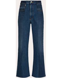 E.L.V. Denim - E. L.v. Denim Cropped Flare Jeans - Lyst